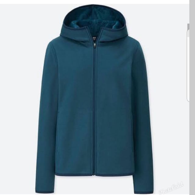Uniqlo blue green hoodie