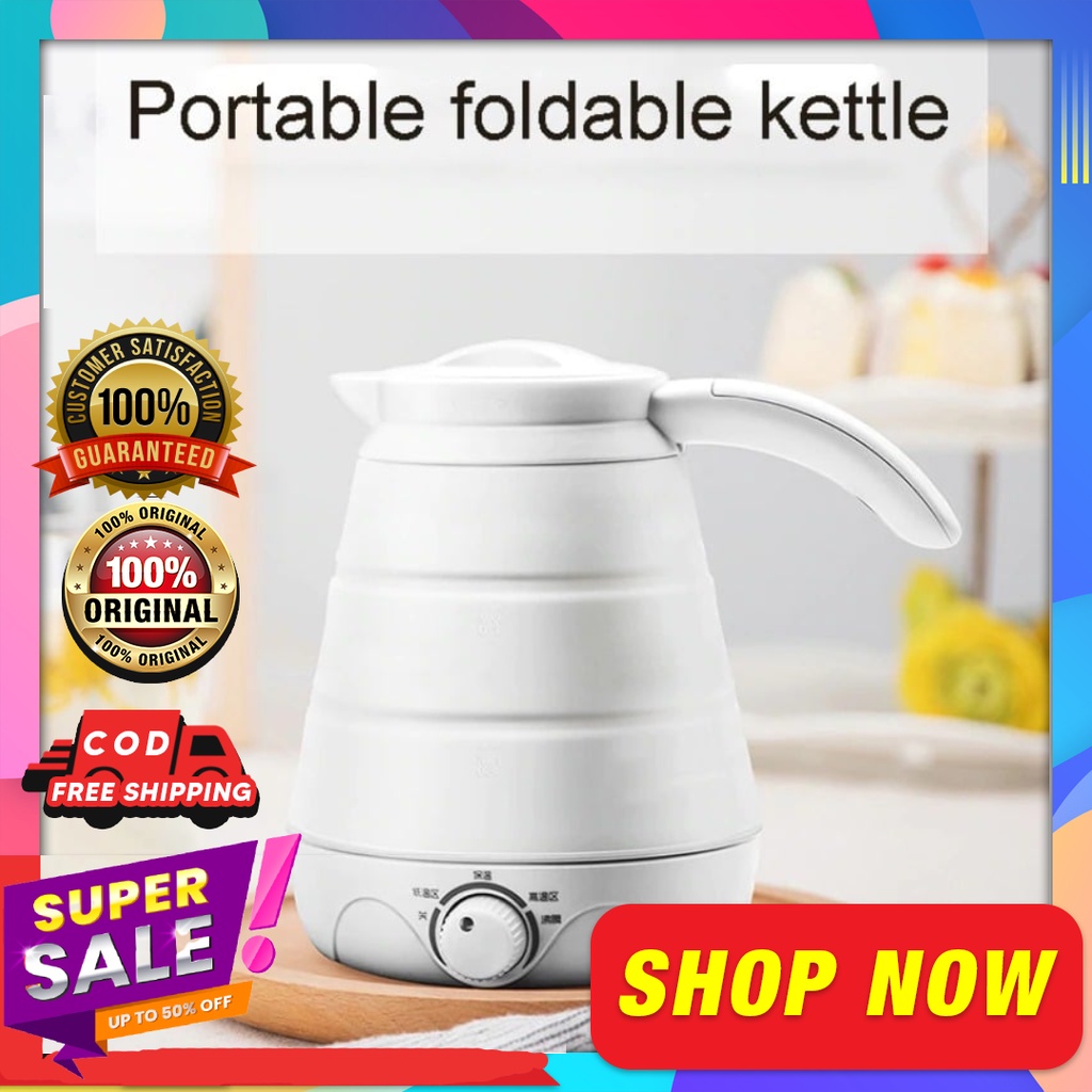 Original Cod Japan Electric Kettle 600ml Mini Foldable Collapsible Electric Kettle Travel