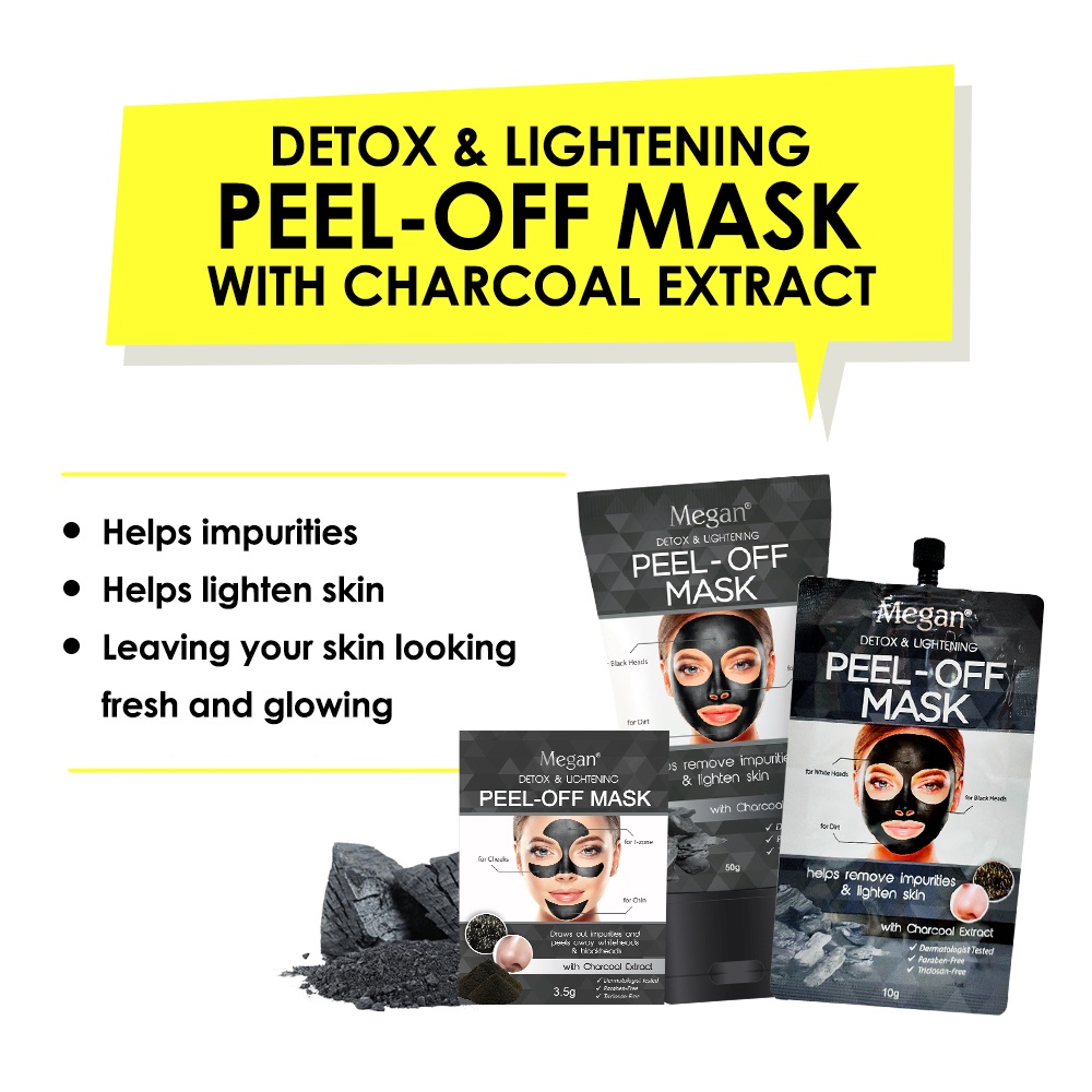 Megan Peel-Off Mask with Charcoal Extract 50g | Shopee Philippines
