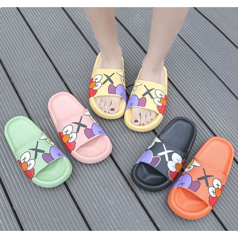 ✲Yeezy slides Kanye west summer( Elmo)Slipper for women 9002-1 | Shopee  Philippines