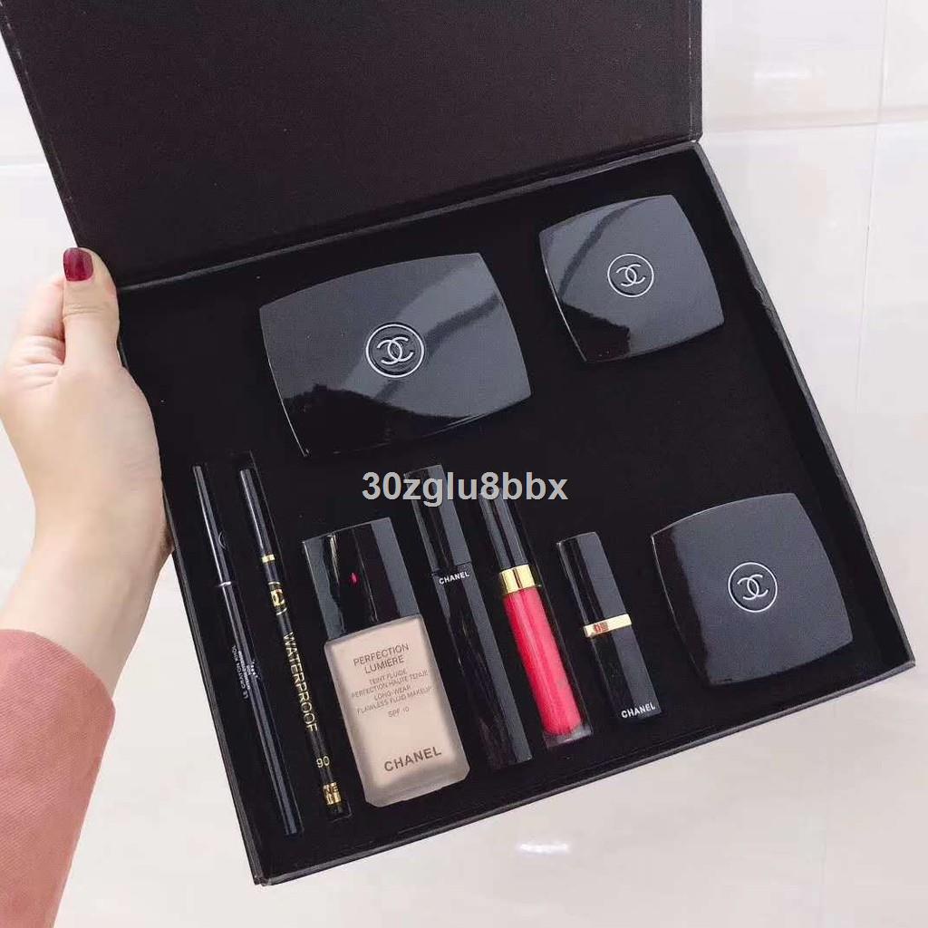卐♘Boutique set box Chanel perfect goddess makeup gift box set perfect  goddess makeup nine-piece set