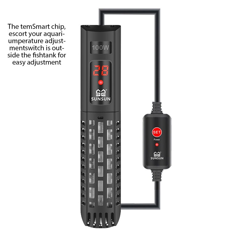 Image result for SUNSUN Aquarium Heater Submersible Fish Tank LCD Display Digital ...