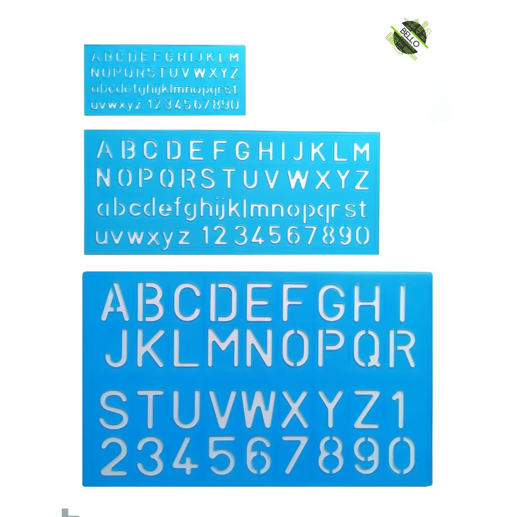 ABC Ruler (STENCIL ALPHABET) Abc Ruler/ (pcs) | Shopee Philippines
