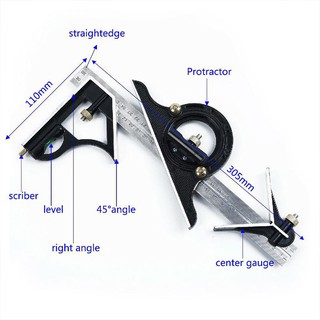 Combination square and deals protractor