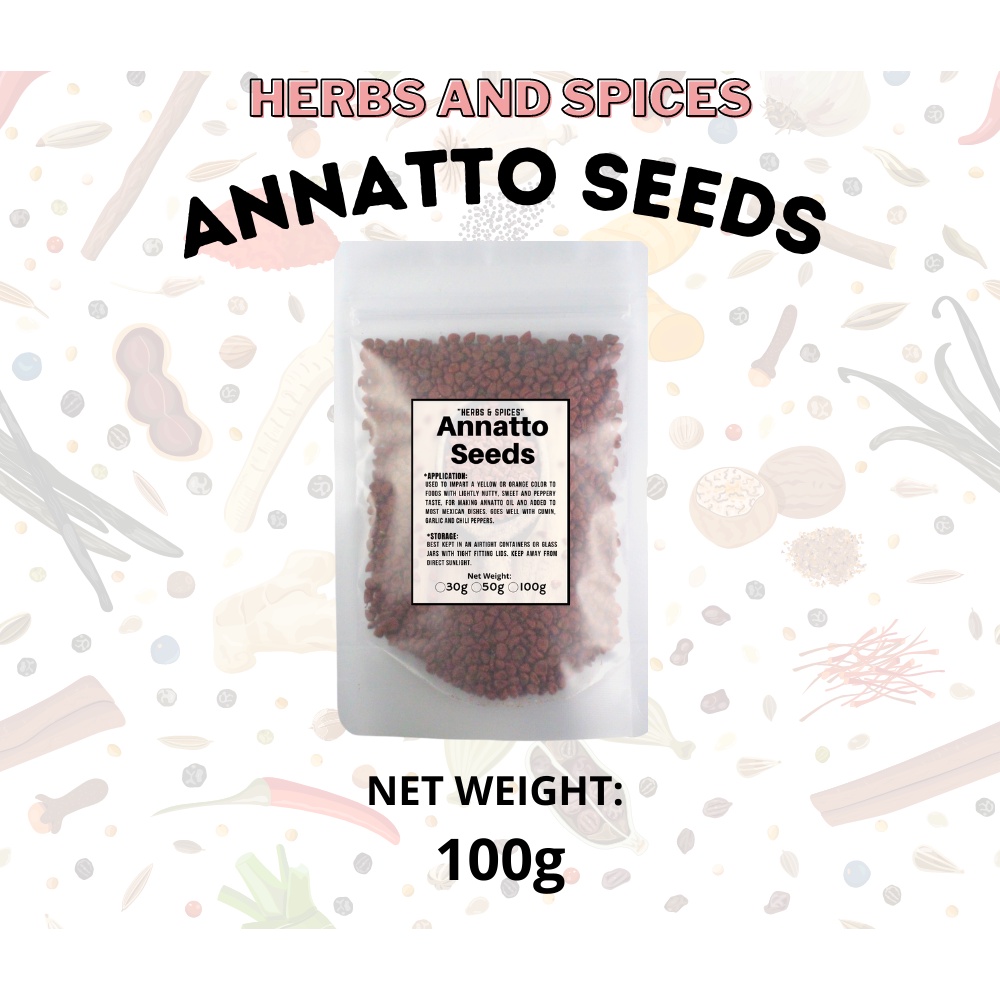 Atsuete Seeds / Atchuete Seeds (Annatto Seeds) - 30g | 50g | 100g ...