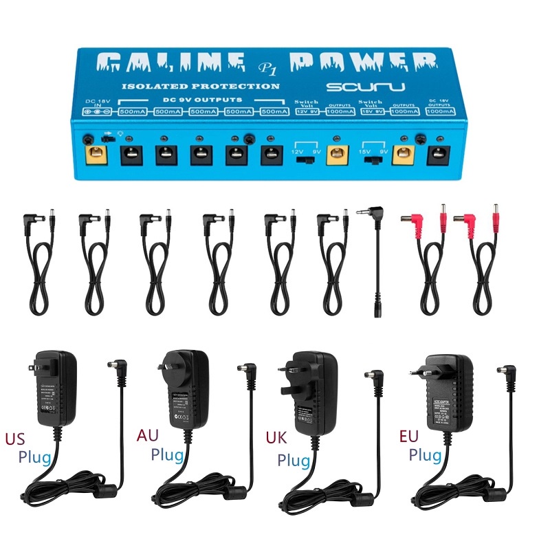 Caline P1 Isolated Power Guitar Effect Pedal 18V 2A 36W 8 Isolated Output Isolated Output