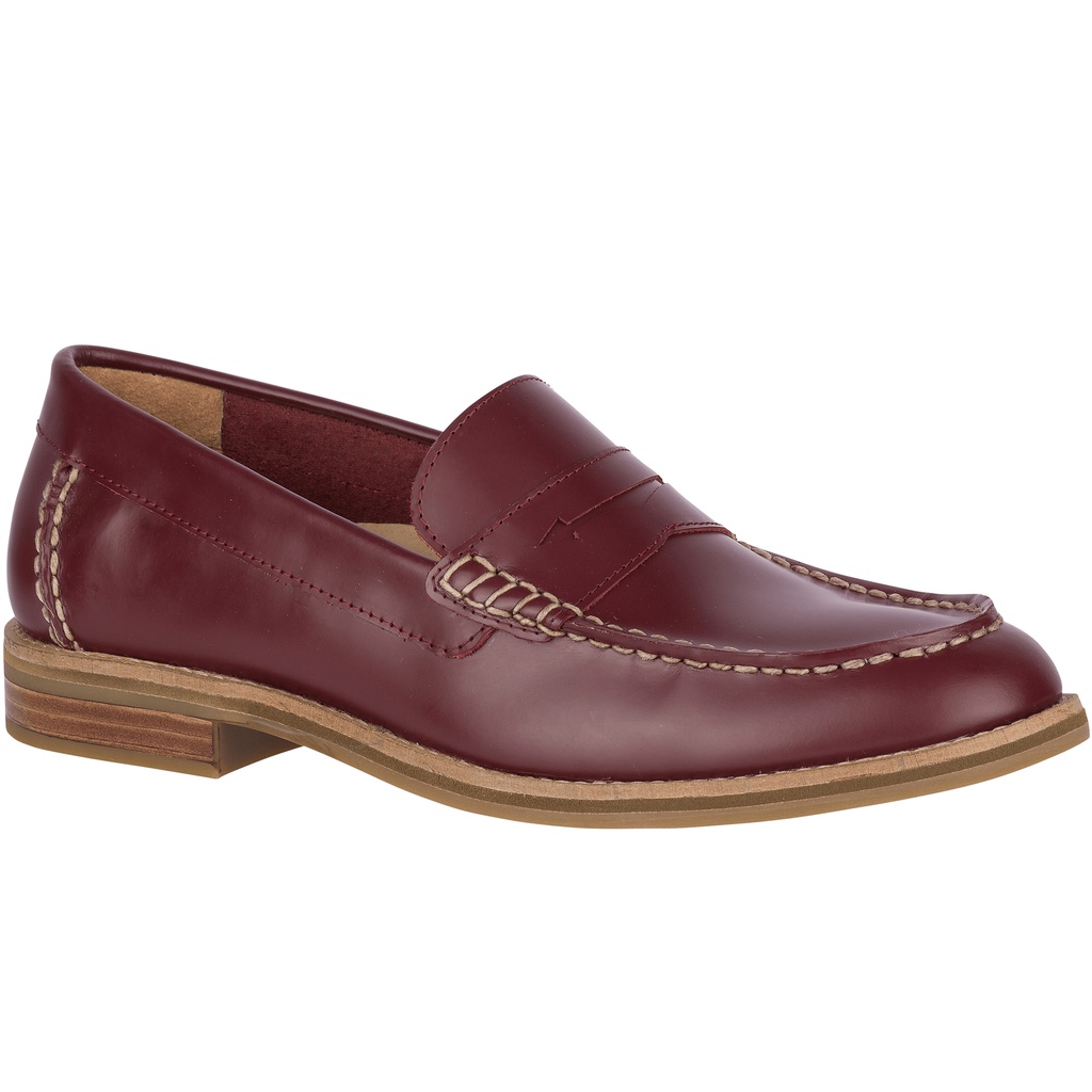 Burgundy sperrys sales
