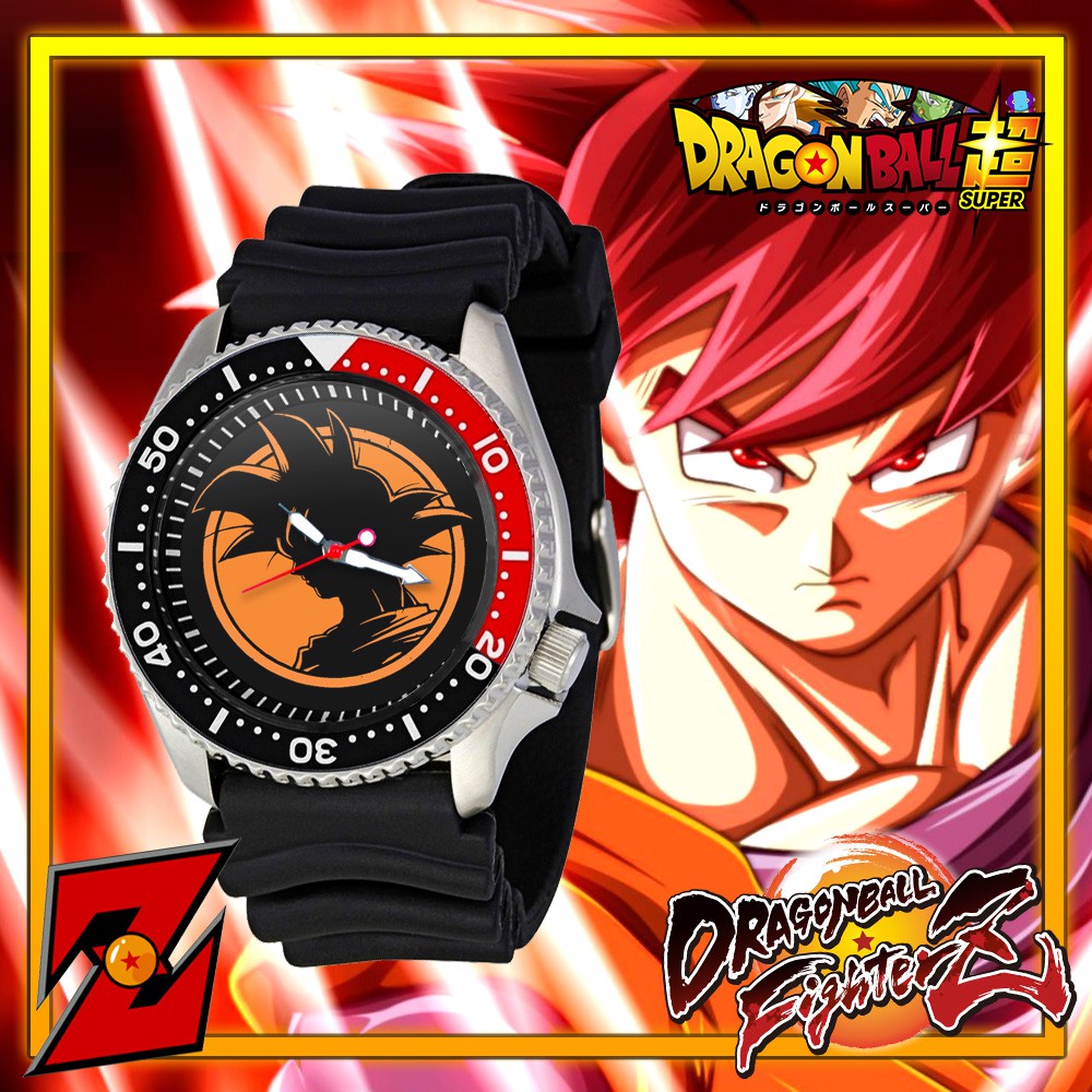 Son Goku Dragon Ball Silhouette Anime Super Saiyan Watch Shopee