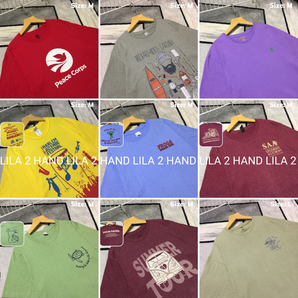 American 2hand Unisex T-Shirt Type 1 Color (Sample Selection In Photo ...