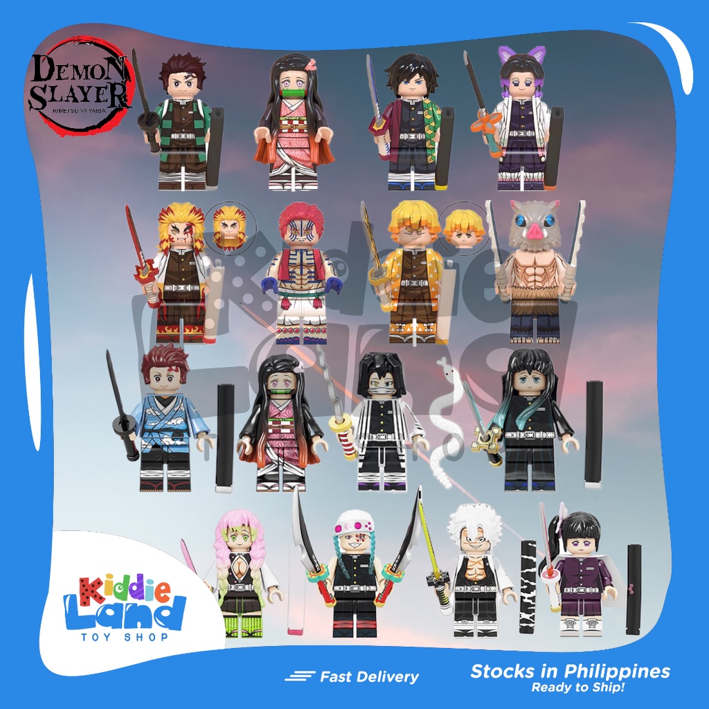 DS Demon Slayer blocks manga lego anime toys Kamado Tanjirou Nezuko ...