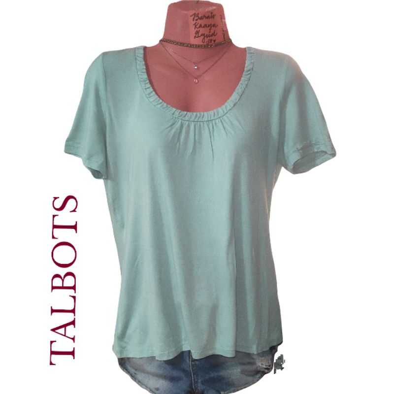 TALBOTS TEAL TOP FOR LADIES | Shopee Philippines