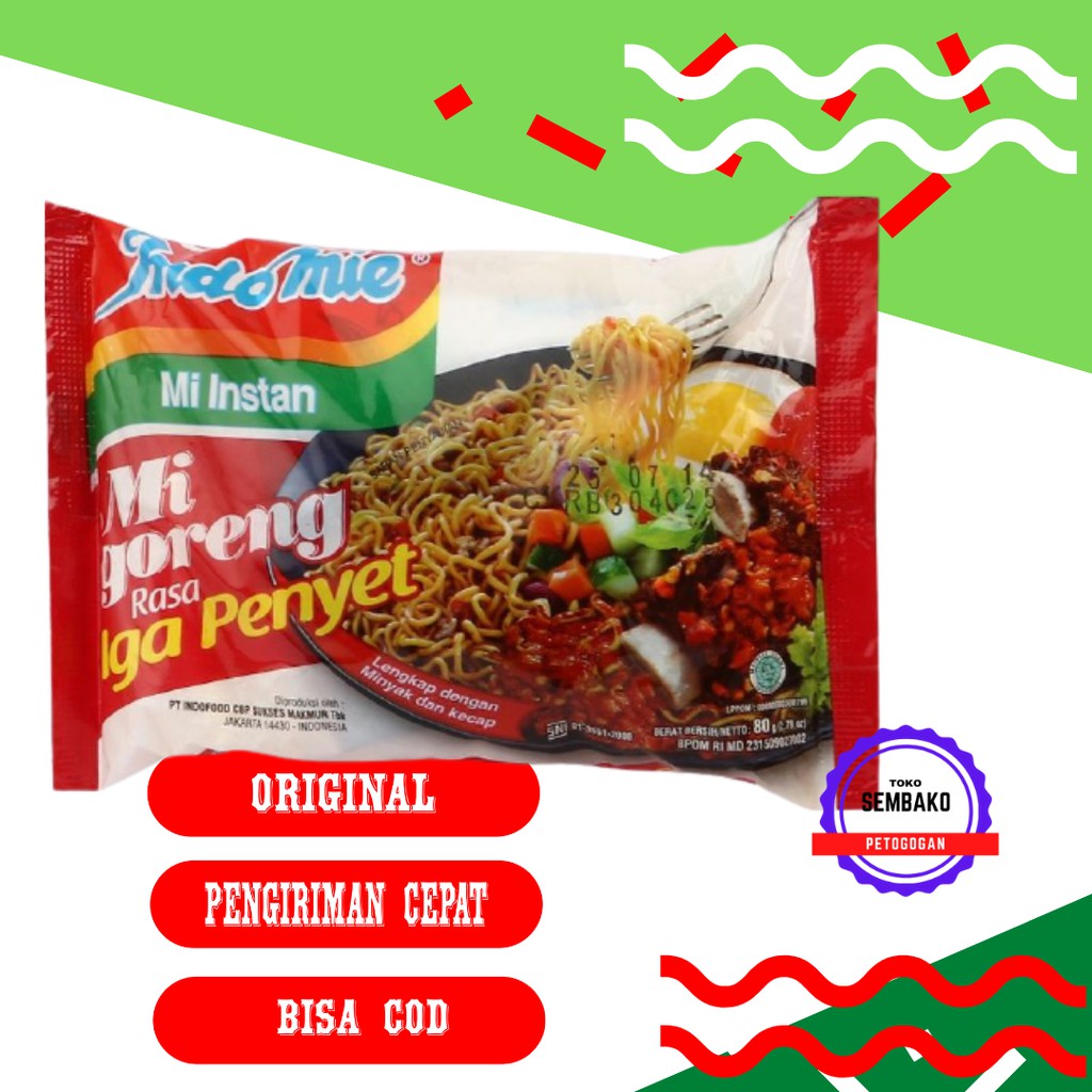 Indomie Fried Iga Instant Noodles Noodles Sembako Petogogan Shop ...