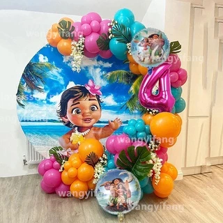 Moana Party Supplies 1st Birthday Balloon Bouquet Decorations
