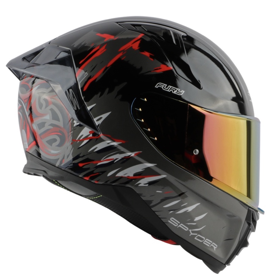 Spy Full Face Dual Visor Helmet Fury Gd Neo Series Breezy Free Extra