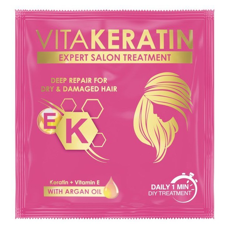 DALE 12PCS SACHET 50% off!! VitaKeratin Expert Salon Treatment 20ml (0.
