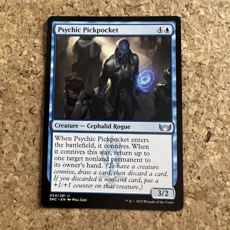 MTG PSYCHIC PICKPOCKET | CEPHALID ROGUE | STREETS OF NEW CAPENNA | BLUE ...