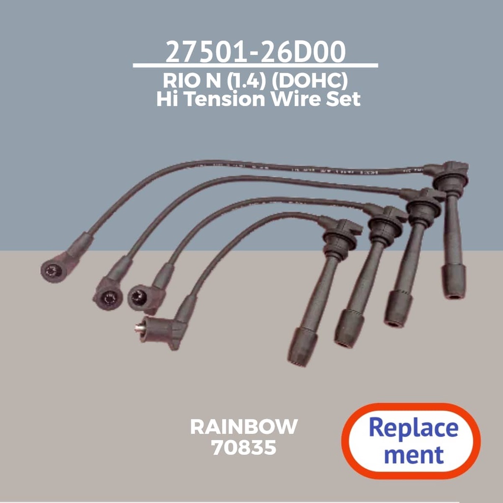 Hi Tension Wire for KIA Rio N 1.4 DOHC SET [Replacement] Part ;27501