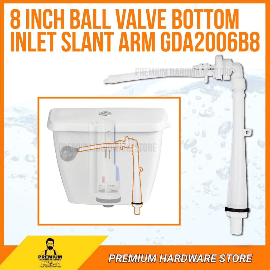 TOILET CISTERN BALL VALVE BOTTOM INLET / PVC FLOAT VALVE FOR TOILET