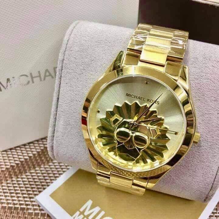 MICHAEL KORS Slim Runway Lion Face Pawnable MK Watch Shopee