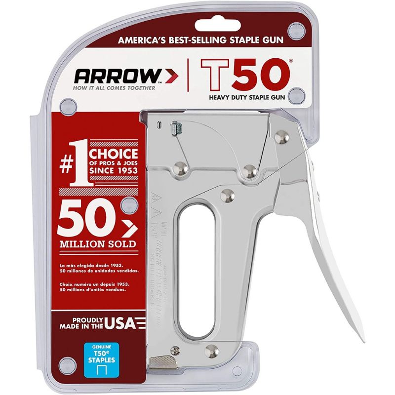 Arrow T50 Professional Staple Gun Tacker HD Stapler T50/ Staple Bullet
