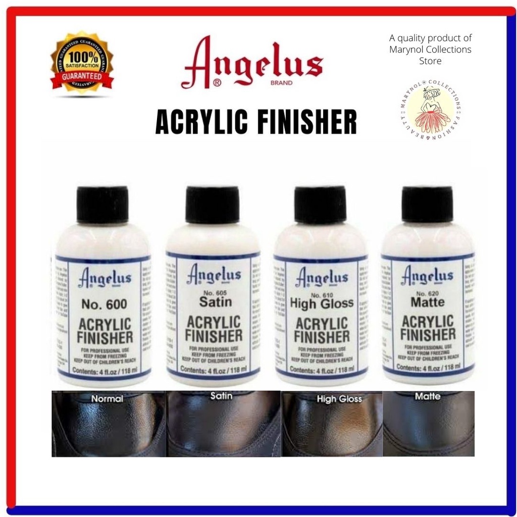 ANGELUS ACRYLIC FINISHERS regular gloss, matte, satin & high gloss