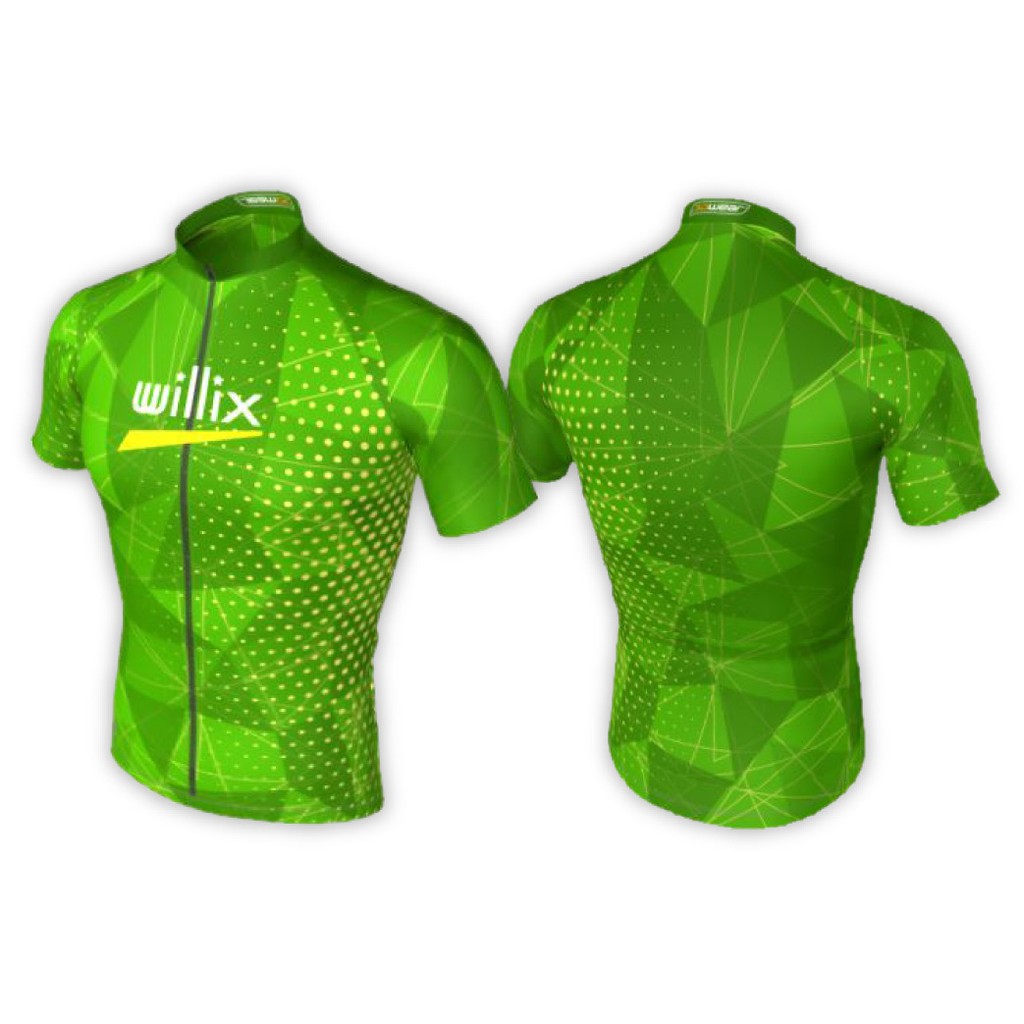 Green cycling jersey clearance