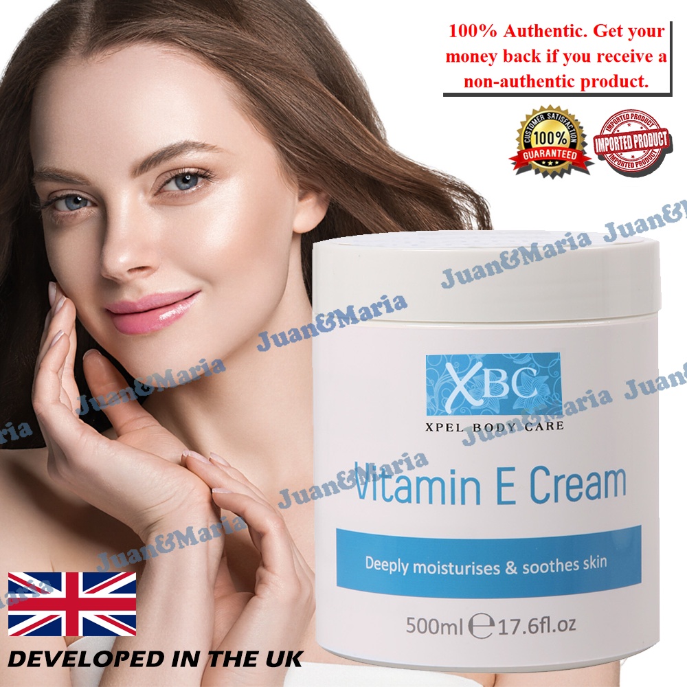 UK XBC Body Care Vitamin E Cream 500ML Expel Develop in UK Deeply