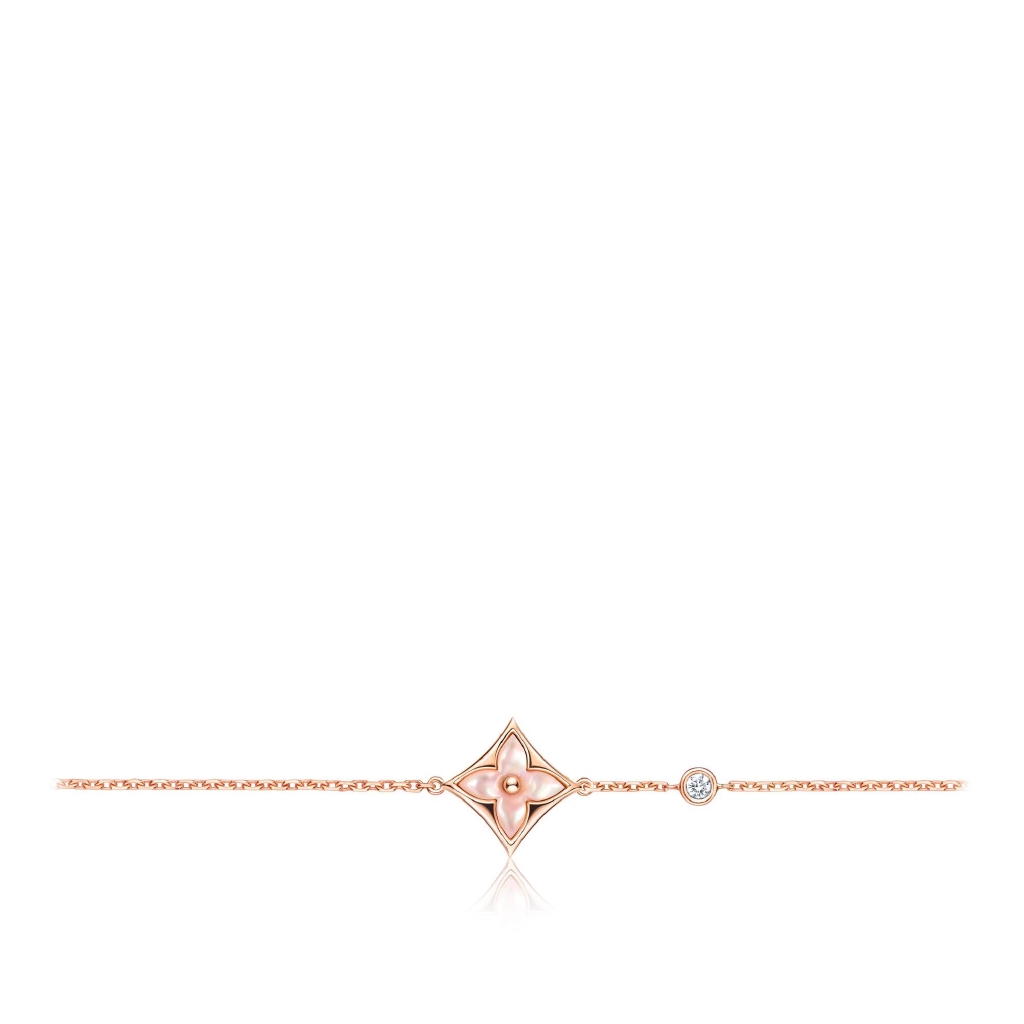 Color Blossom BB Star Pendant, Pink gold, Pink Mother-of-Pearl and diamond  - Jewelry - Categories