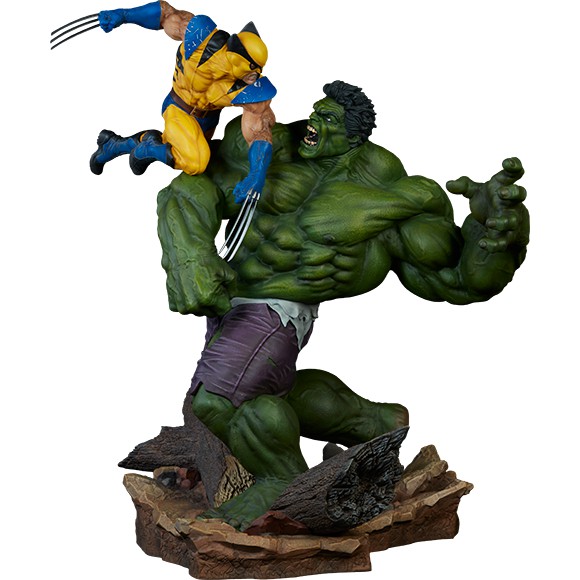 Hulk Vs Statue Wolverine big Action Figure 1/6 Scale Marvel Shopee