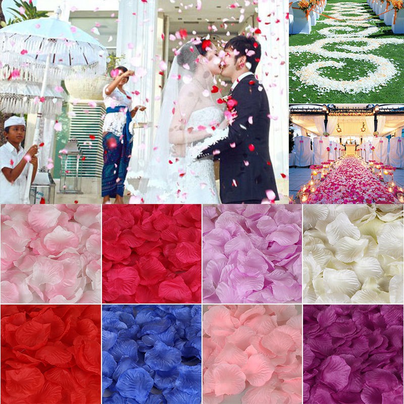 KAPASKI 500pcs Silk Rose Petals - Blush Pink Artificial Flower Petals For Weddings, Parties & Decorations