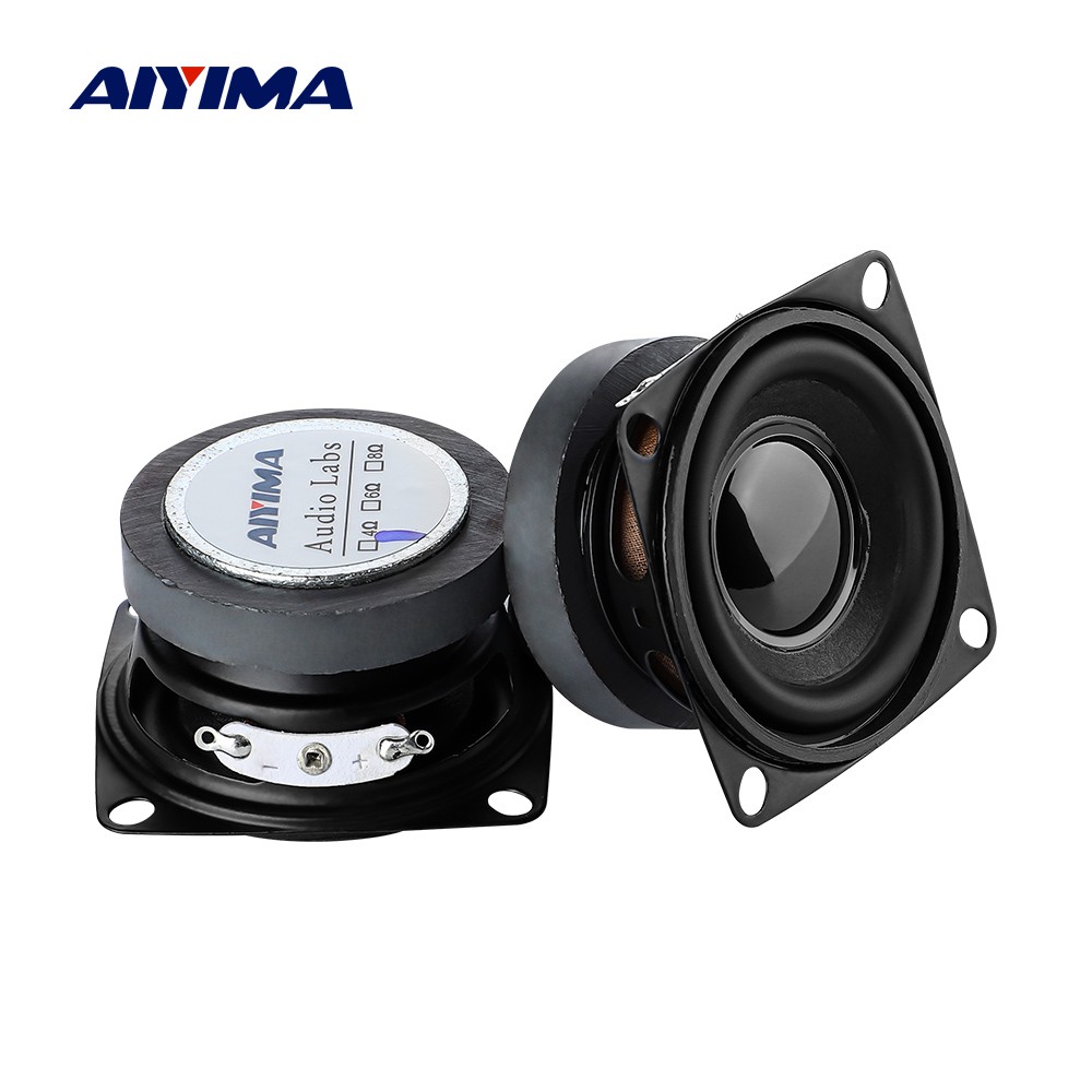 AIYIMA 2Pcs Subwoofer HIFI 2 Inch 4 Ohm 5W Full Range Speaker Mini ...