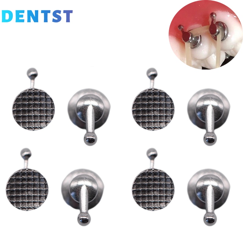 Dentst Orthodontics Dental Direct Bonding Lingual Button With Hook