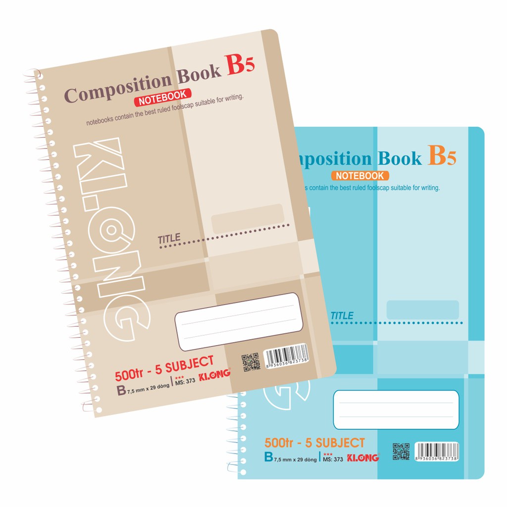 XO Klong spring notebook 500 pages, 5 subjects; MS: 373 | Shopee ...