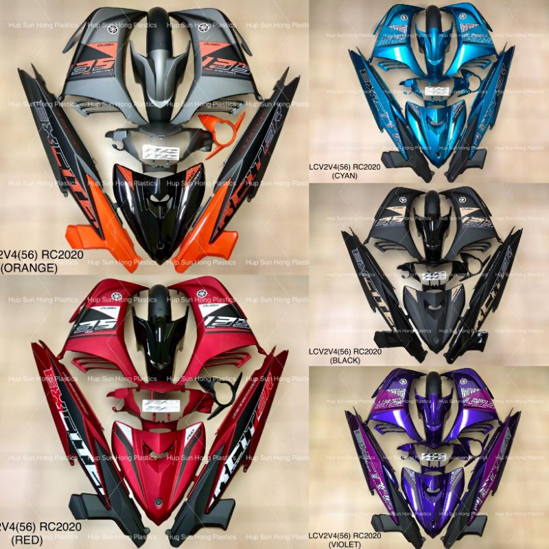 LC135 V2 V3 V4 EXCITER RC2020 BODY COVER SET TANAM STICKET HBL Shopee