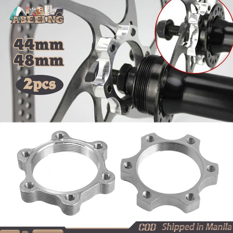 2 Pcs Bike Hubs Disc Brake Bicycle Freewheel Threaded Hubs Disk