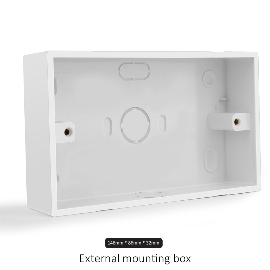 Junction Box Surface Mount External Mounting Switch Box for 146*86mm Standard Switch and Socket