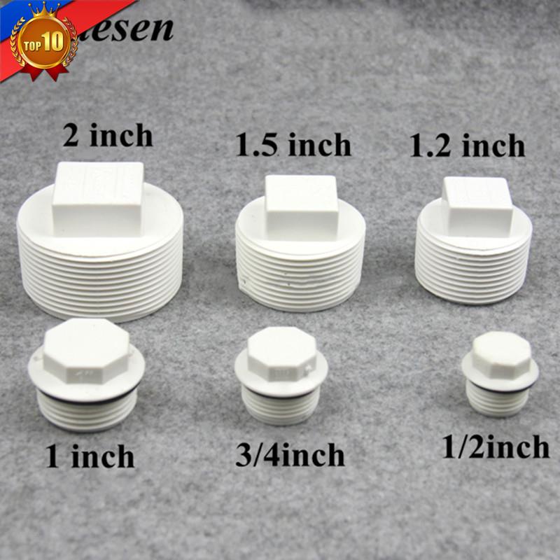 The best♛ ☸1pcs 1/2Inch2 Inch male thread Plug PVC Pipe standard Screw