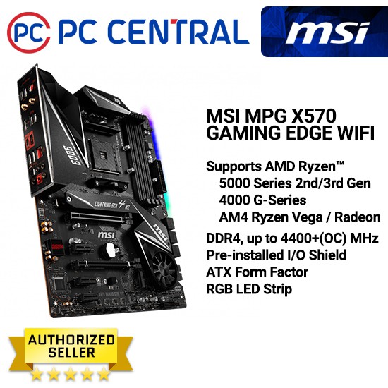 MSI Mpg X570 Gaming Edge WiFi Motherboard Shopee Philippines