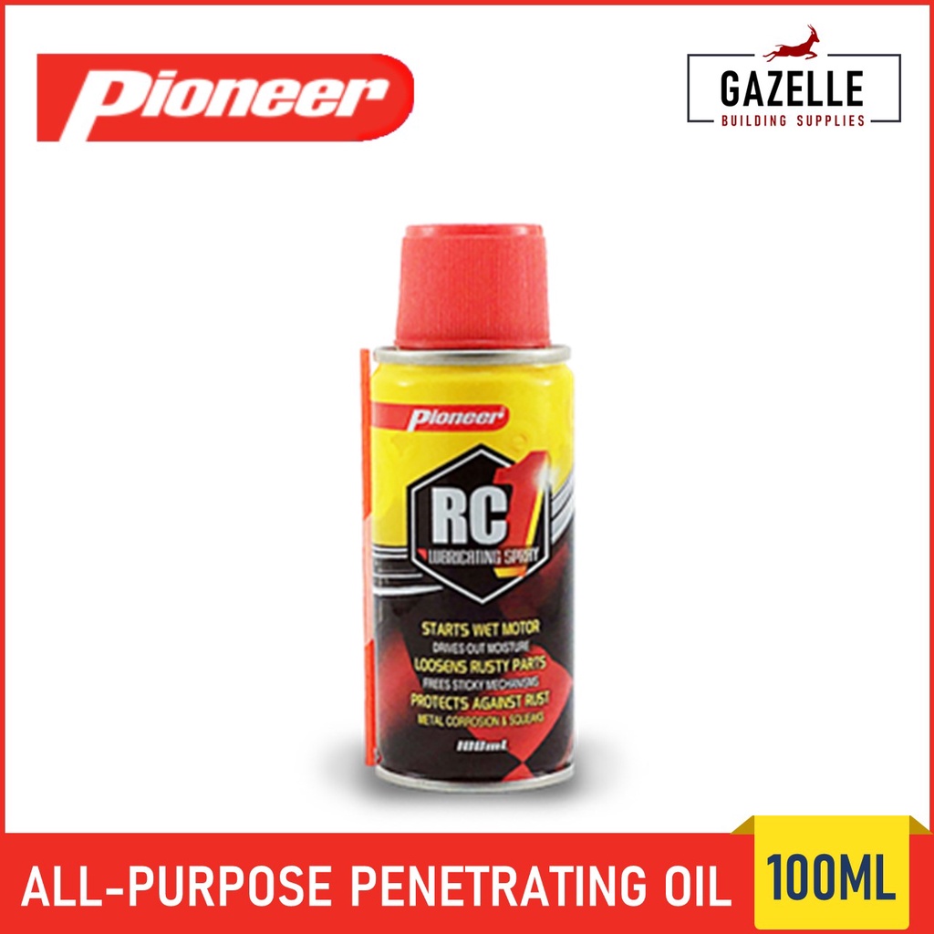 Pioneer RC1 Lubricating Spray Lubricant Oil Like WD40 100ml Shopee