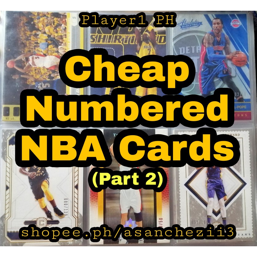 Numbered NBA Cards (Part 2)(Check Variations)(Rare/Limited Prints