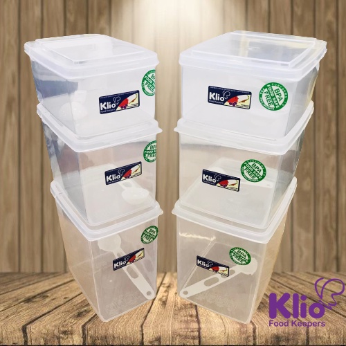 SALE Klio Fliptop Food Keeper Rectangular Stackable Spice Jar Container ...