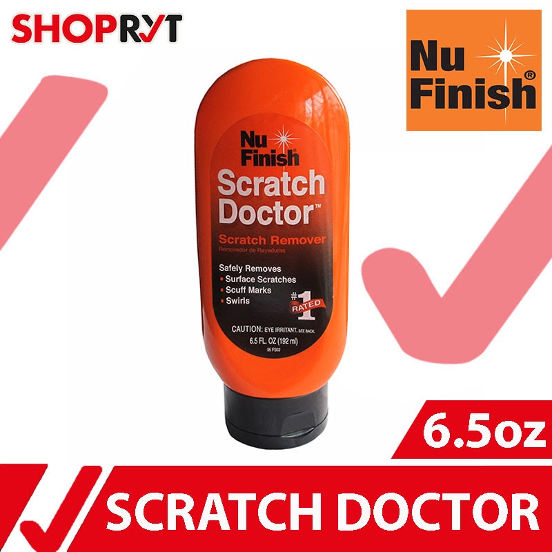 Nu Finish Scratch Doctor Removes Surface Scratches, Scuff Marks & Swirls,  6.5 oz
