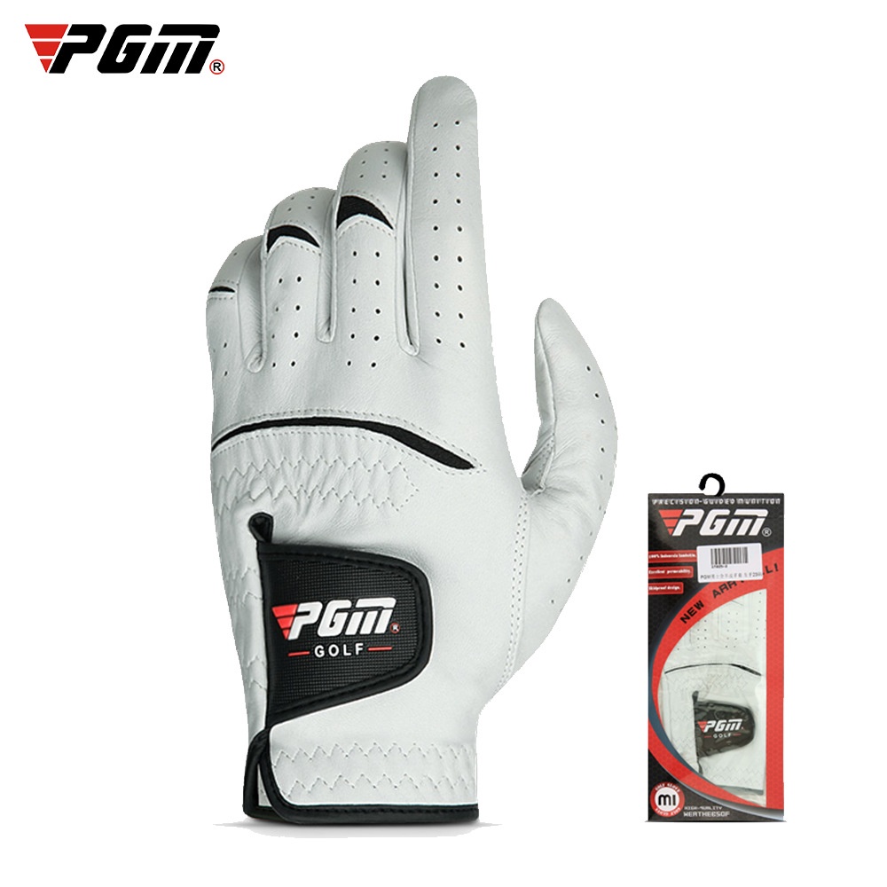 PGM Men Golf Gloves Kid White Cape Leather Sport Hand Glove Wear
