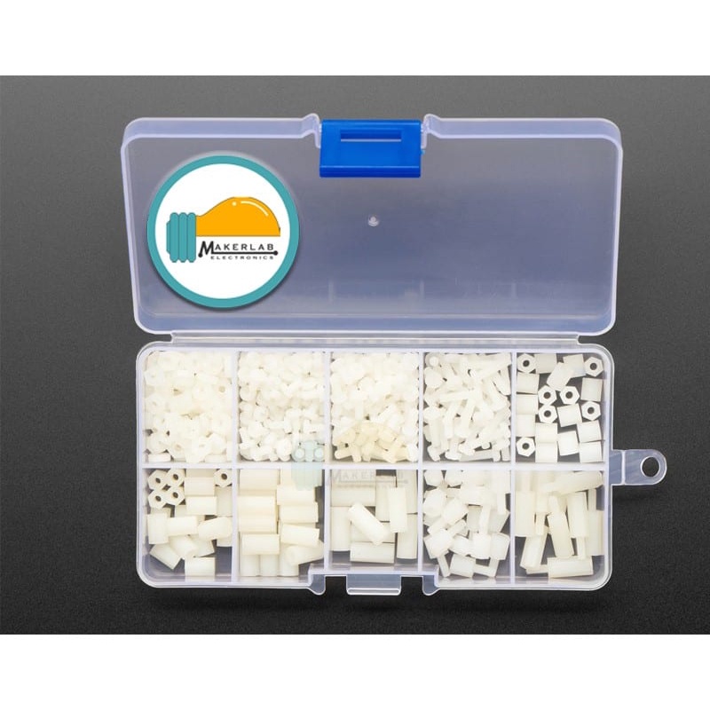 180pcs M2.5 / M3 Nylon Standoff Kit MF Hex Spacers Screw Nut