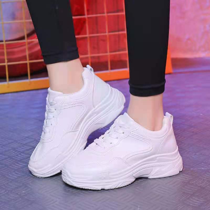 Korean white shoes shopee sale