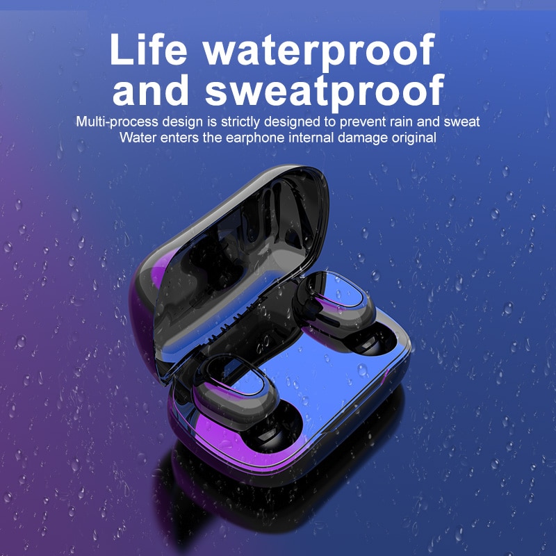 Tws L21 Pro Bluetooth Earphone Headset Earbuds 5.0 Stereo Wireless