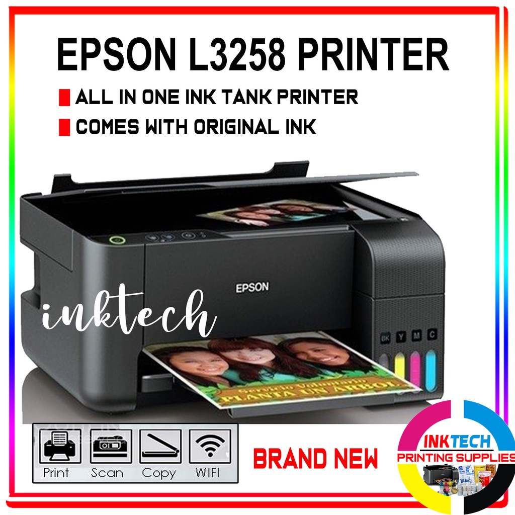 Epson L3258l3250 Wi Fi All In One Printer With 004003 Original Scan Print Copybrand New 2281