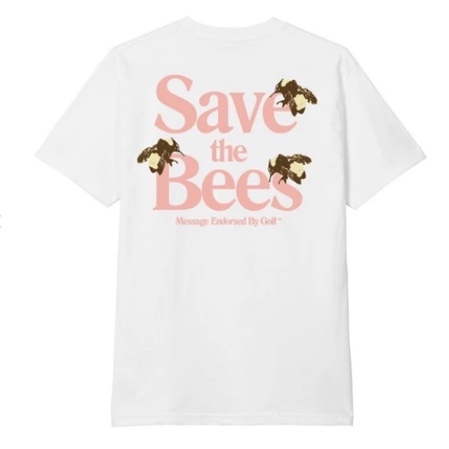GOLF WANG SAVE THE BEES T SHIRT letter bee T shirt women s short sleeved men s summer round neck loose Shopee Philippines