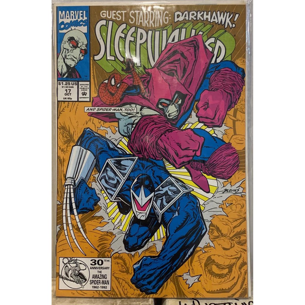 Marvel Comics: 1992 - Sleepwalker #17 - Darkhawk & Spider-Man | Shopee ...