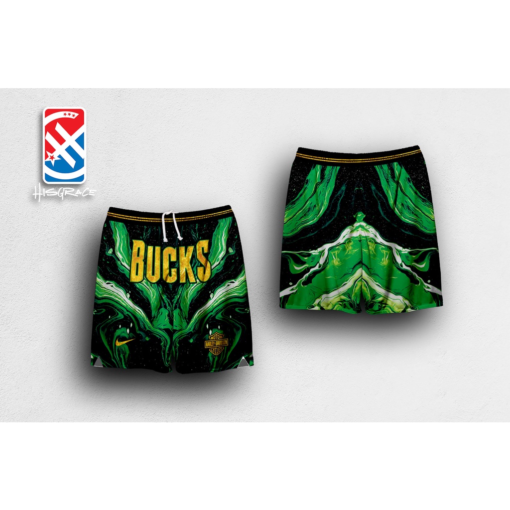 MILWAUKEE BUCKS GREEN GOLD FULL SUBLIMATION HG CONCEPT JERSEY